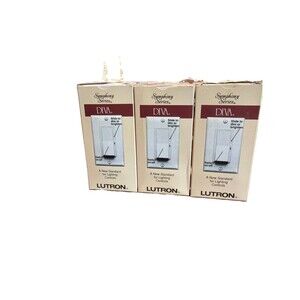 3 Lutron Diva DVLV-10P-IV 1000VA Magnetic Low Voltage 1-Pole Dimmer Ivory NEW